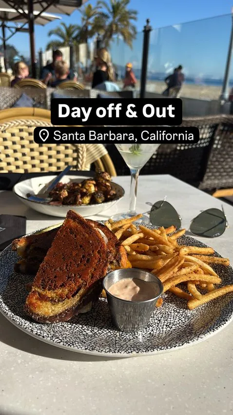 Day off dining — Santa Barbara waterfront